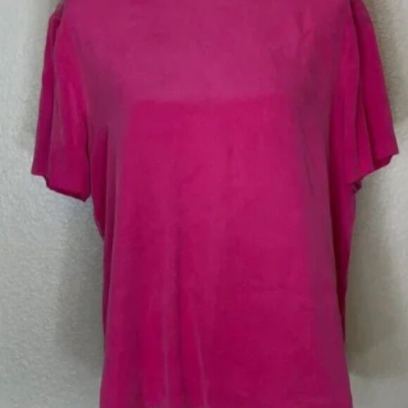 Vintage 1990s‎ Power Pink 3-Piece Silk Suit Set - Size 12 - 100% Silk Set - Picture 4 of 6